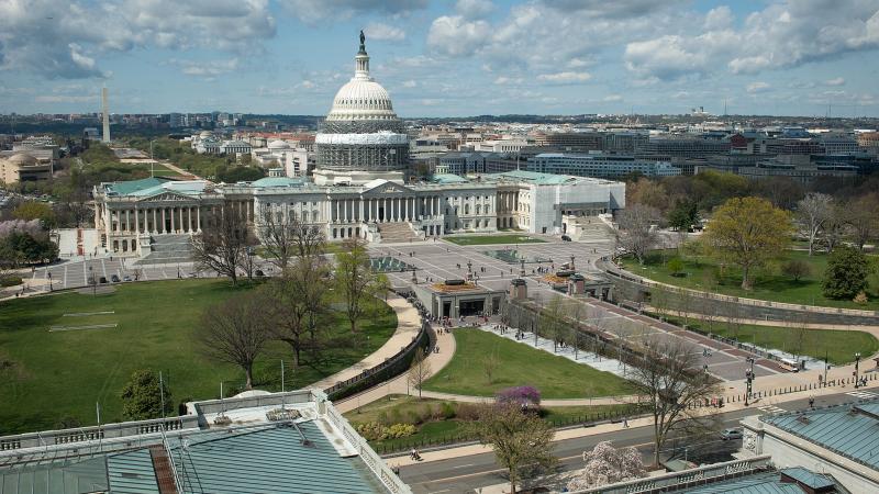 Aerial View of U.S. Capitol Building