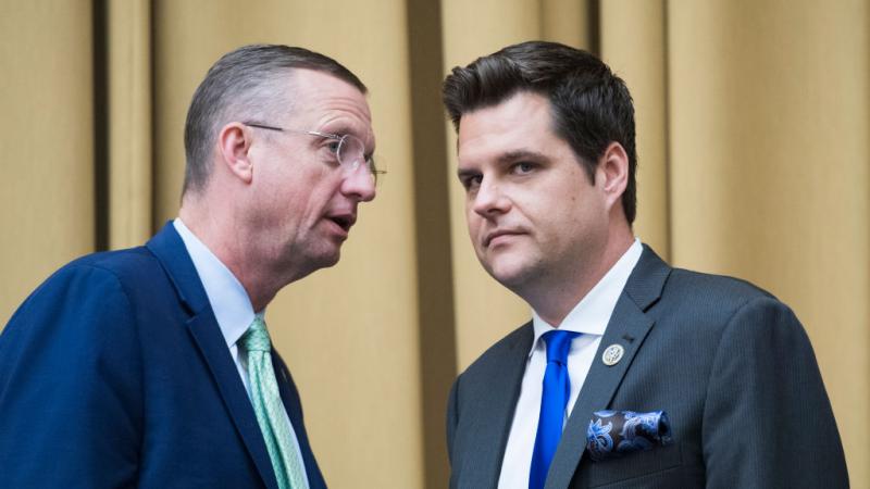 Reps. Matt Gaetz and Doug Collins on May 8, 2019