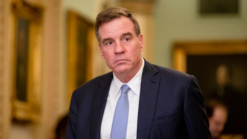 Sen. Mark Warner (D-Va.) on Capitol Hill