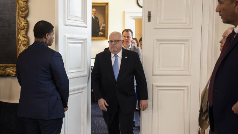 Maryland Gov. Larry Hogan delivers remarks on coronavirus outbreak.