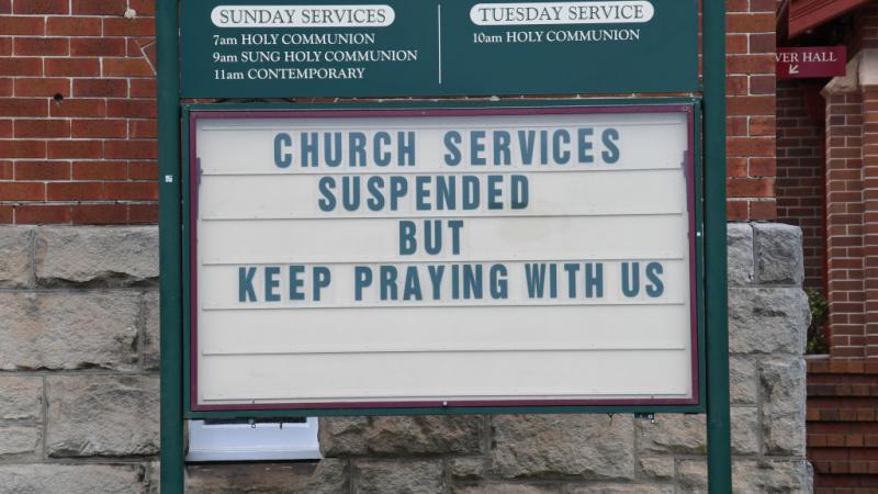 A church in Australia closes to congregants as the coronavirus pandemic continues