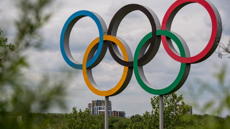 Olympics rings in London