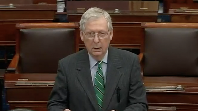 Leader McConnell on Senate floor