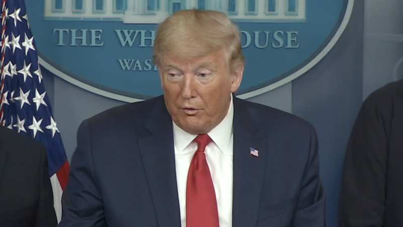 President Trump at the White House