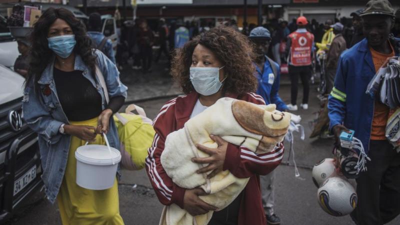 Johannesburg, South Africa taxi stand
