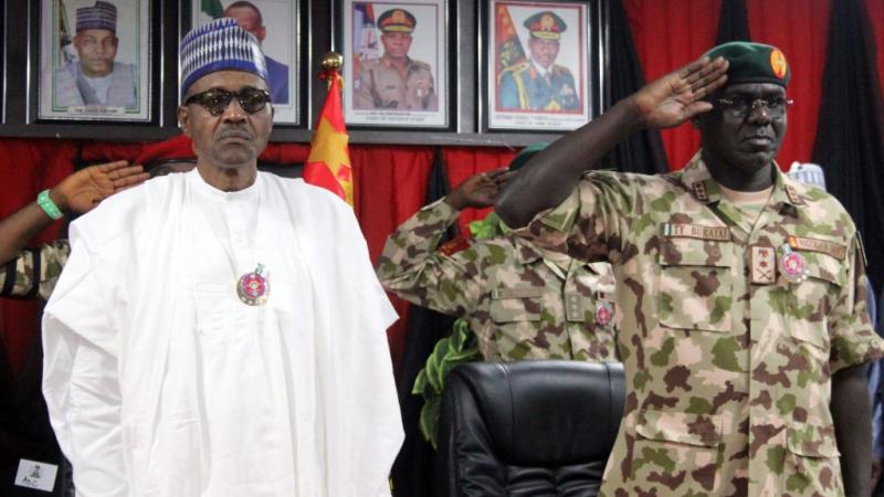 Nigerian President Buhari visit to troops on front lines of Boko Haram conflict