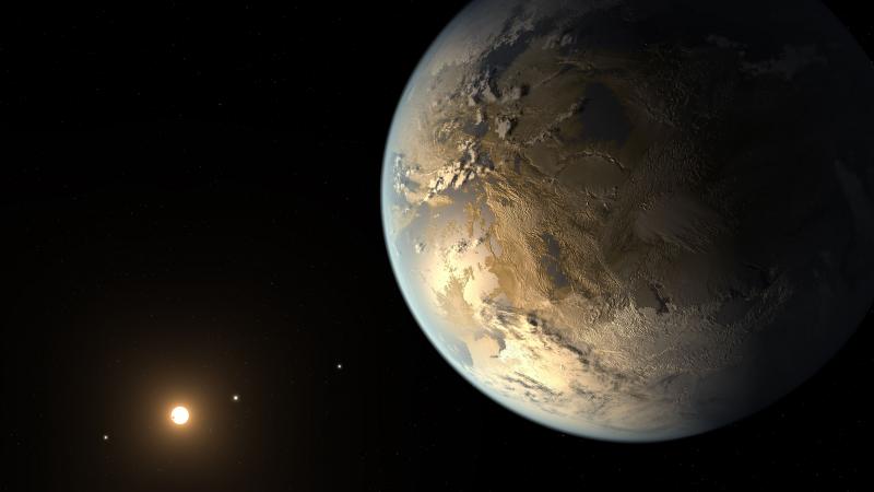 Image of a planet orbiting the habitable zone of a star