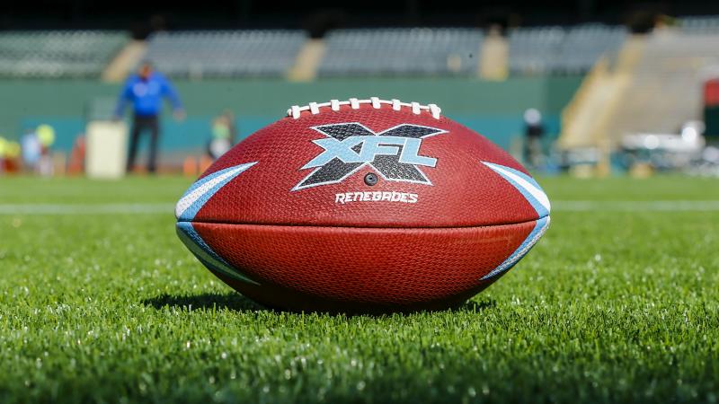 An XFL-branded football