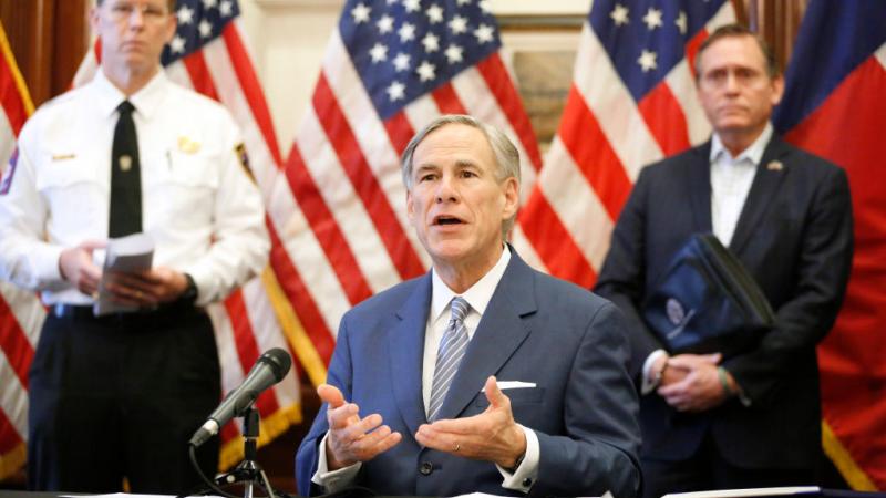 Texas Gov. Greg Abbott on March 29, 2020