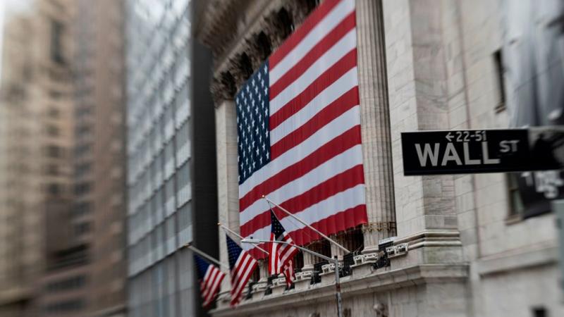 Outside of the the New York Stock Exchange on April 20, 2020