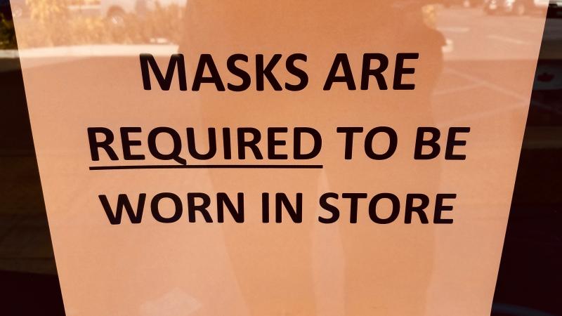 A sign outside a store during coronavirus