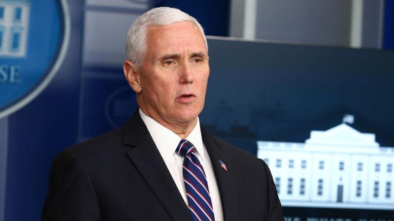 Vice President Mike Pence at April 19, 2020 coronavirus briefing