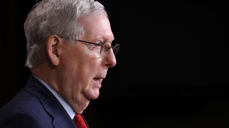 Sen. Majority Leader Mitch McConnell on April 21, 2020