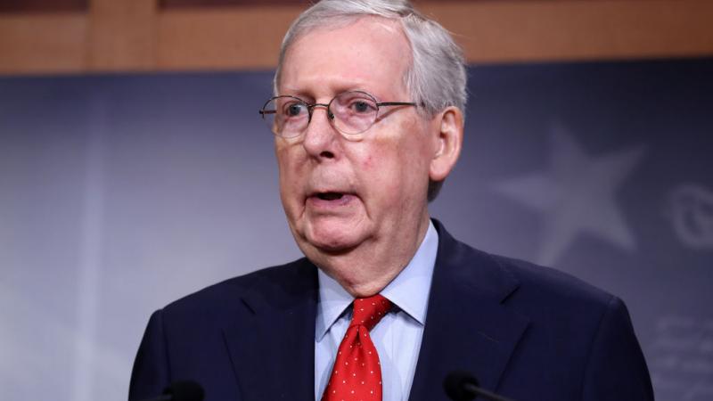 Senate Majority Leader Mitch McConnell on April 21, 2020
