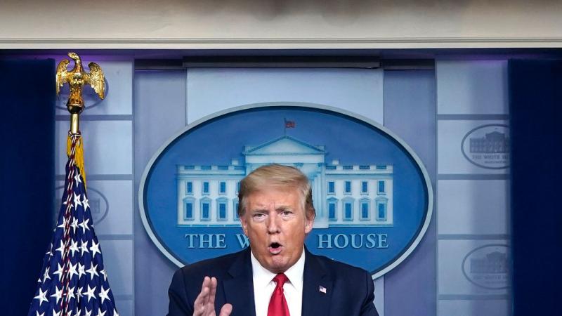 President Trump at April 22, 2020 coronavirus task force briefing