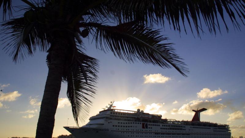 A Carnival Corporation cruise ship in Miami, Florida