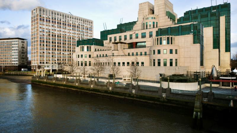 MI6 headquarters on the bank of the Thames 