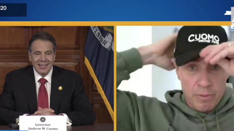 N.Y. Gov. Andrew Cuomo has coronavirus-stricken brother and CNN anchor Chris join his press briefing.