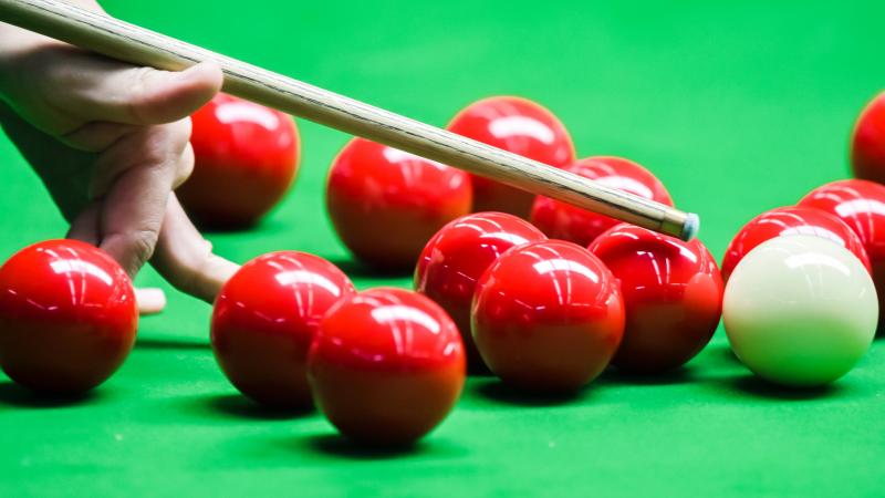 A game of snooker