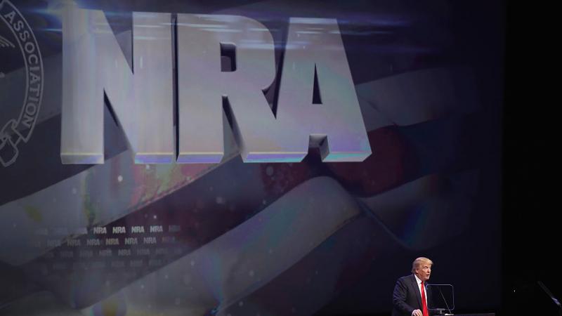 Donald Trump speaking at NRA-ILA forum in 2016