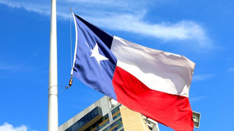 Texas flag in November 2017
