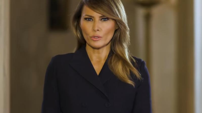 First lady Melania Trump thanked students for helping to keep the country safe and acknowledged recent changes they’ve had to make.