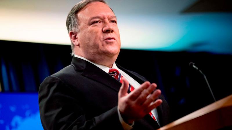 Secretary of State Mike Pompeo in April 2020