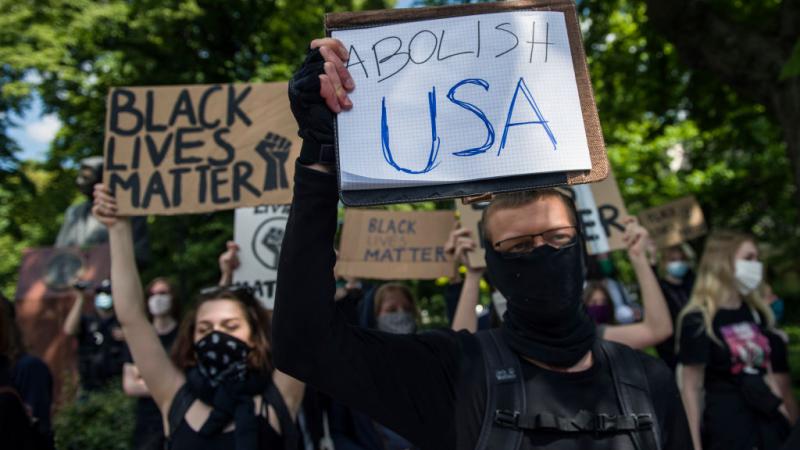 Activists at a recent protest
