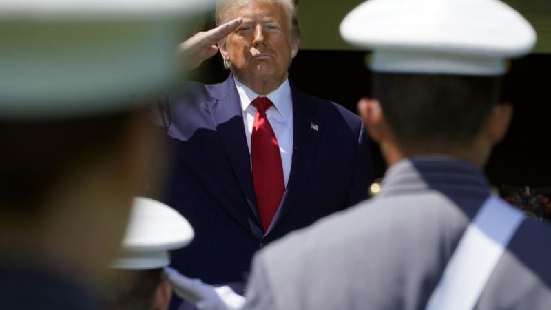 President Trump salutes graduates at West Point