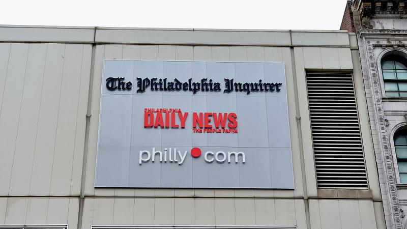 Philadelphia Inquirer and Daily News on Market Street in December 2015