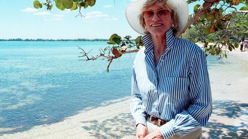 Jean Kennedy Smith in Giron Beach