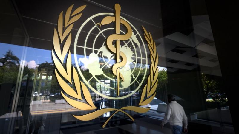 World Health Organization sign in Geneva in 2018