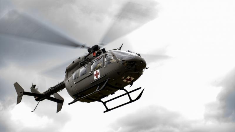 A helicopter similar to the one flown over Washington on Monday night