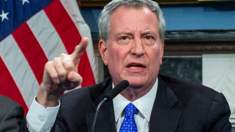 New York City Mayor Bill de Blasio in January 2020