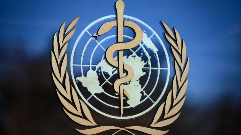 World Health Organization logo in February 2020