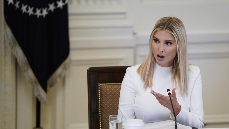 White House advisor Ivanka Trump speaks during a meeting meeting of the American Workforce Policy Advisory Board in the East Room of the White House.