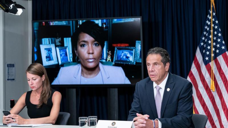 Gov. Cuomo during a Manhattan press conference