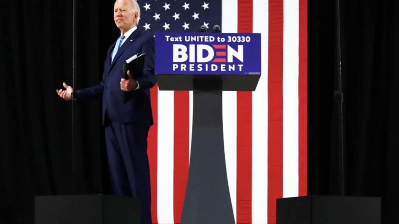 Joe Biden at a June 30 campaign event