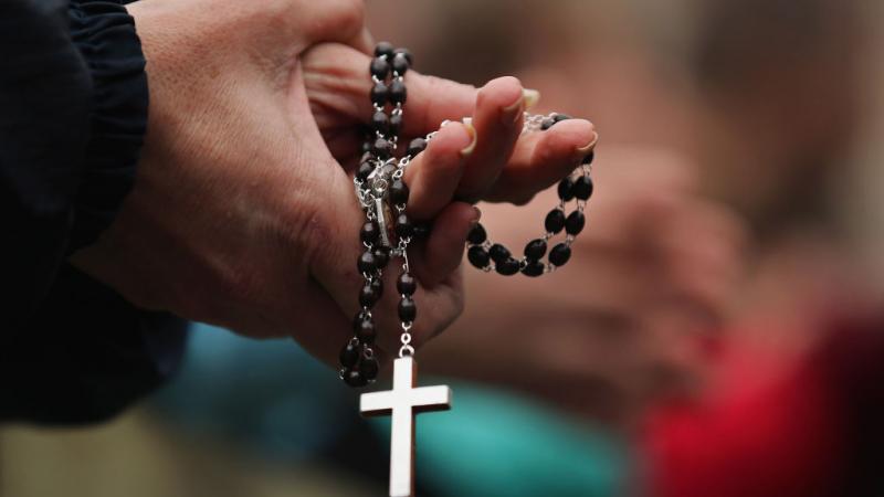 Rosary beads at the Papal conclave