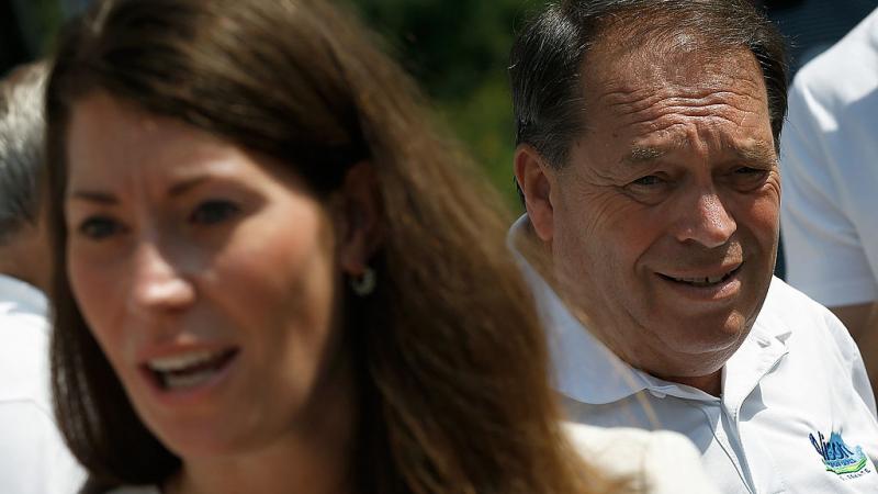 Jerry Lundergan with daughter Alison Grimes