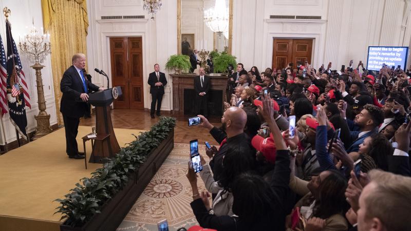 President Trump Addresses 2018 Young Black Leadership Summit At White House