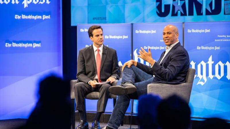 Robert Costa interviews Corey Booker in 2019