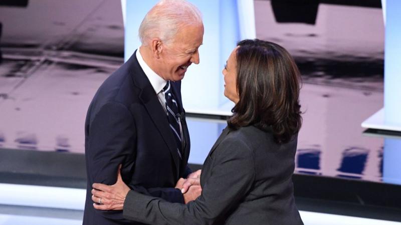 Joe Biden and Kamala Harris in July 2019