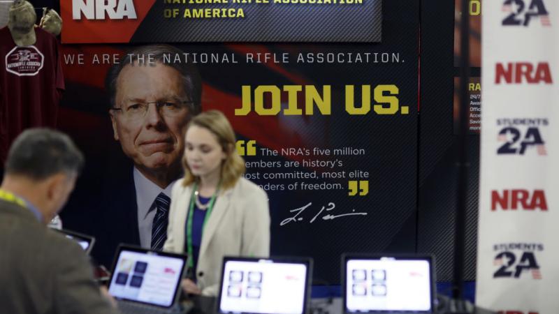 An NRA booth at the Conservative Political Action Conference