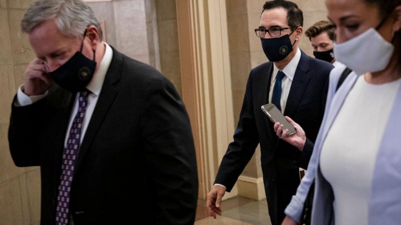 White House Chief of Staff Mark Meadows and Treasury Secretary Steve Mnuchin