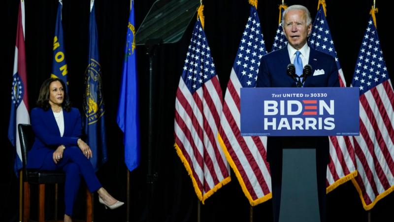 Joe Biden and Sen. Kamala Harris on August 12, 2020