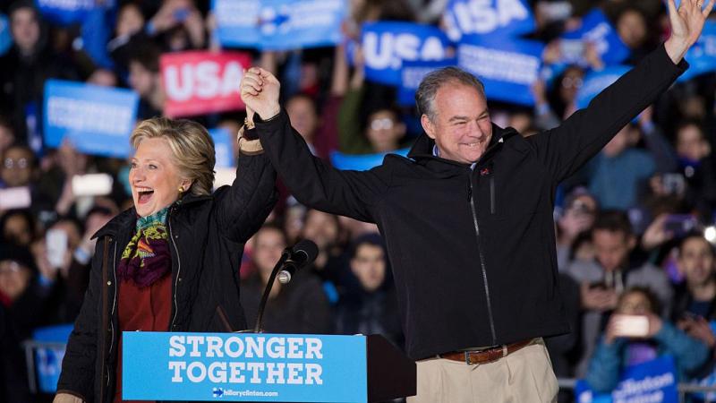 Hillary Clinton and Tim Kaine, Oct. 22, 206