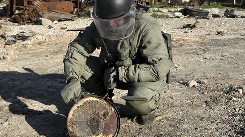 Russian engineer in Syria in 2017