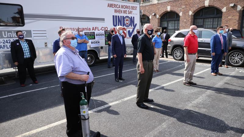 Democratic Presidential Nominee Joe Biden Campaigns In Harrisburg, PA