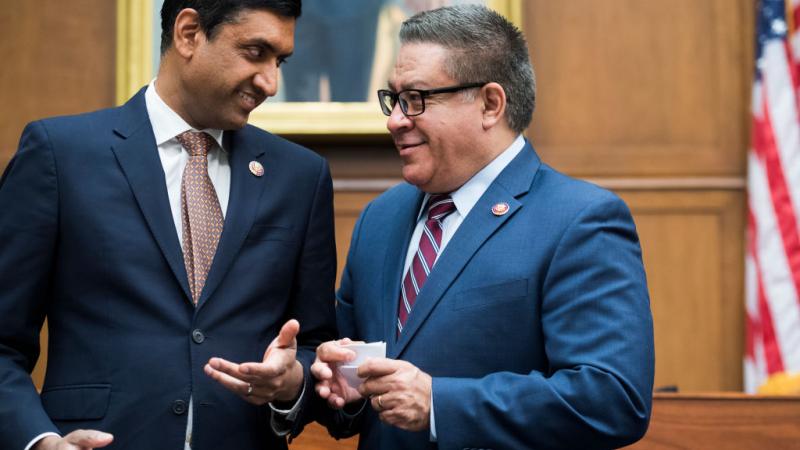 Rep. Ro Khanna, D-Calif., lead sponsor of bill. (left)